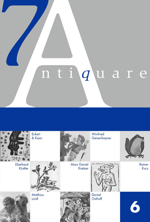 Umschlag des gedruckten Katalogs